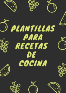 Conoce nuestras plantillas en word para recetas de cocina-Bubok