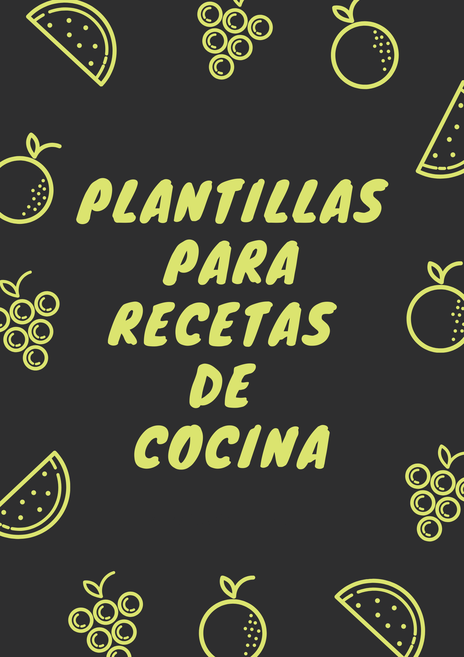 Conoce nuestras plantillas en word para recetas de cocina