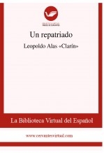 Libro Un repatriado, autor Biblioteca Virtual Miguel de Cervantes