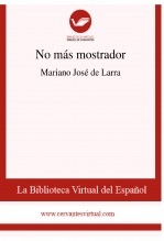 Libro No más mostrador, autor Biblioteca Virtual Miguel de Cervantes