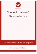Libro "Horas de invierno", autor Biblioteca Virtual Miguel de Cervantes Libro "Horas de invierno", autor Biblioteca Virtual Miguel de Cervantes