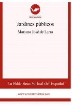 Libro Jardines públicos, autor Biblioteca Virtual Miguel de Cervantes