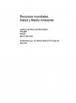 Recursos mundiales: Salud y Medio Ambiente