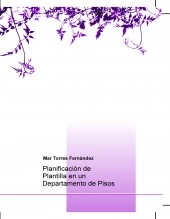 Libro Planificación de Plantilla en un Departamento de Pisos, autor MAR TORRES Libro Planificación de Plantilla en un Departamento de Pisos, autor MAR TORRES
