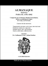 Libro Almanaque nuevo para 1562 de Nostradamus, autor caesaremnostradamus Libro Almanaque nuevo para 1562 de Nostradamus, autor caesaremnostradamus