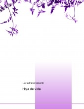 Hoja de vida
