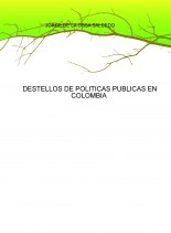 Libro DESTELLOS DE POLITICAS PUBLICAS EN COLOMBIA, autor JORGE LUIS DE LA OSSA SALCEDO Libro DESTELLOS DE POLITICAS PUBLICAS EN COLOMBIA, autor JORGE LUIS DE LA OSSA SALCEDO
