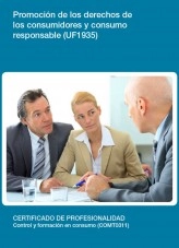 Libro UF1935 - Promoción de los derechos de los consumidores y consumo responsable, autor Editorial Elearning Libro UF1935 - Promoción de los derechos de los consumidores y consumo responsable, autor Editorial Elearning