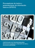 UF0510 - Procesadores de textos y presentaciones de información básicos