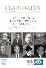 Libro Claridades 12/1 (2020). Número monográfico: La muerte en la filosofía española del siglo XX, autor Claridades Revista de filosofía Libro Claridades 12/1 (2020). Número monográfico: La muerte en la filosofía española del siglo XX, autor Claridades Revista de filosofía
