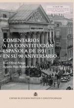 Libro Comentarios a la Constitución Española de 1931 en su 90 aniversario, autor Centro de Estudios Políticos Libro Comentarios a la Constitución Española de 1931 en su 90 aniversario, autor Centro de Estudios Políticos