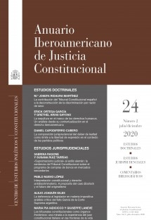 Anuario Iberoamericano de Justicia Constitucional, nº 24 (II), julio-diciembre, 2020