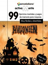 Activamente. 99 actividades mentales y ejercicios de memoria para adultos y mayores - Halloween. Nivel: Fácil. Vol 2